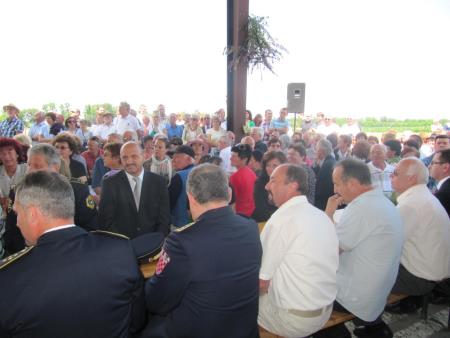 Prireditev ob vstopu Hrvaške v EU na mejnem prehodu Gibina 7